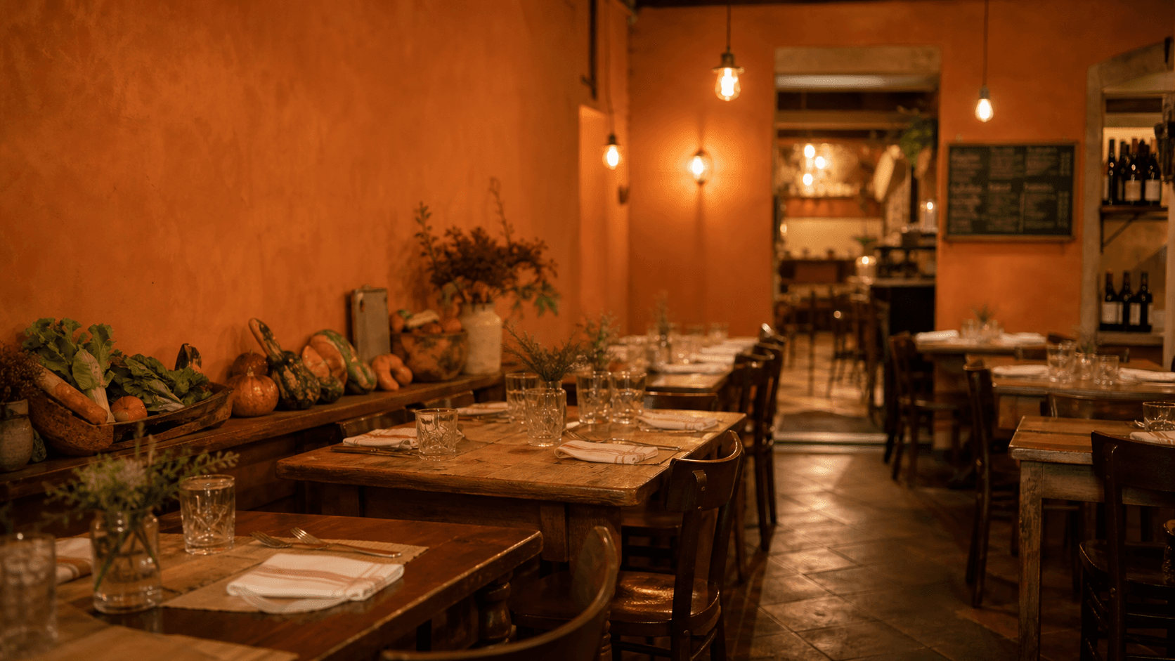 Sala verde e conviviale di Prato Garden Kitchen