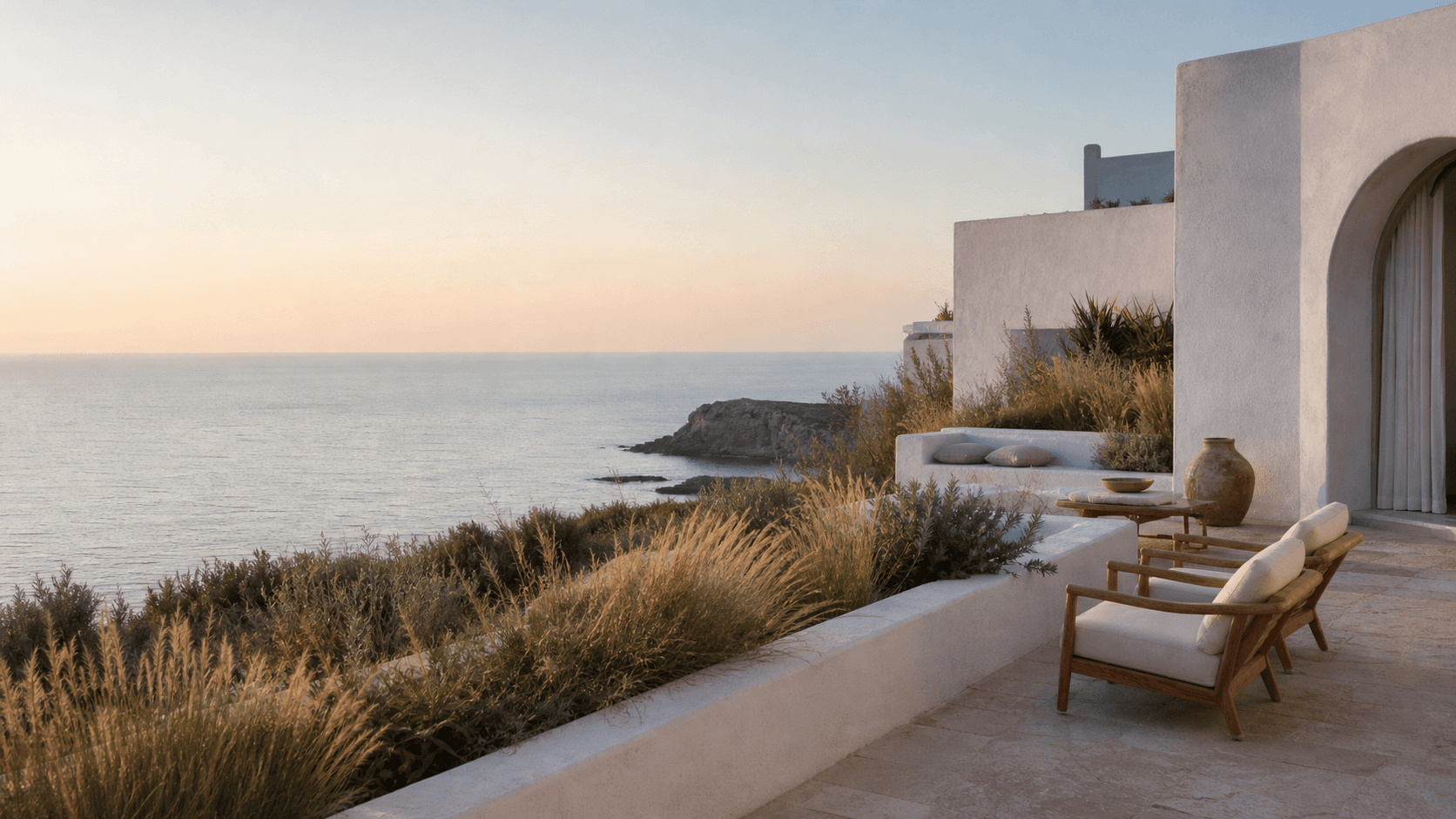 Terrazza costiera per il risveglio di Orizzonte